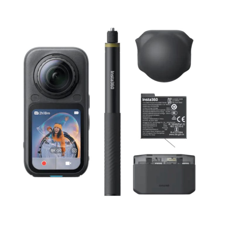 Insta360 X6 Essential – 8K 360 камера с две батерии и невидим селфи стик